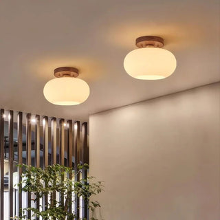 Plafonnier chambre à coucher moderne lumineux et en bois - superluminaire